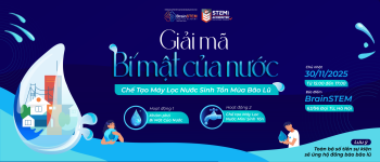LỚP TRẢI NGHIỆM TIẾNG ANH TÍCH HỢP STEM ?️ “Giải Mã Bí Mật Của Nước” – Chế Tạo Máy Lọc Nước Sinh Tồn Mùa Bão Lũ ?️?