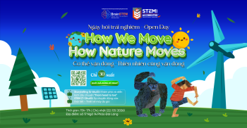 OPEN DAY – TRẢI NGHIỆM LỚP HỌC TIẾNG ANH TÍCH HỢP CHUẨN MỸ “How We Move – How Nature Moves”